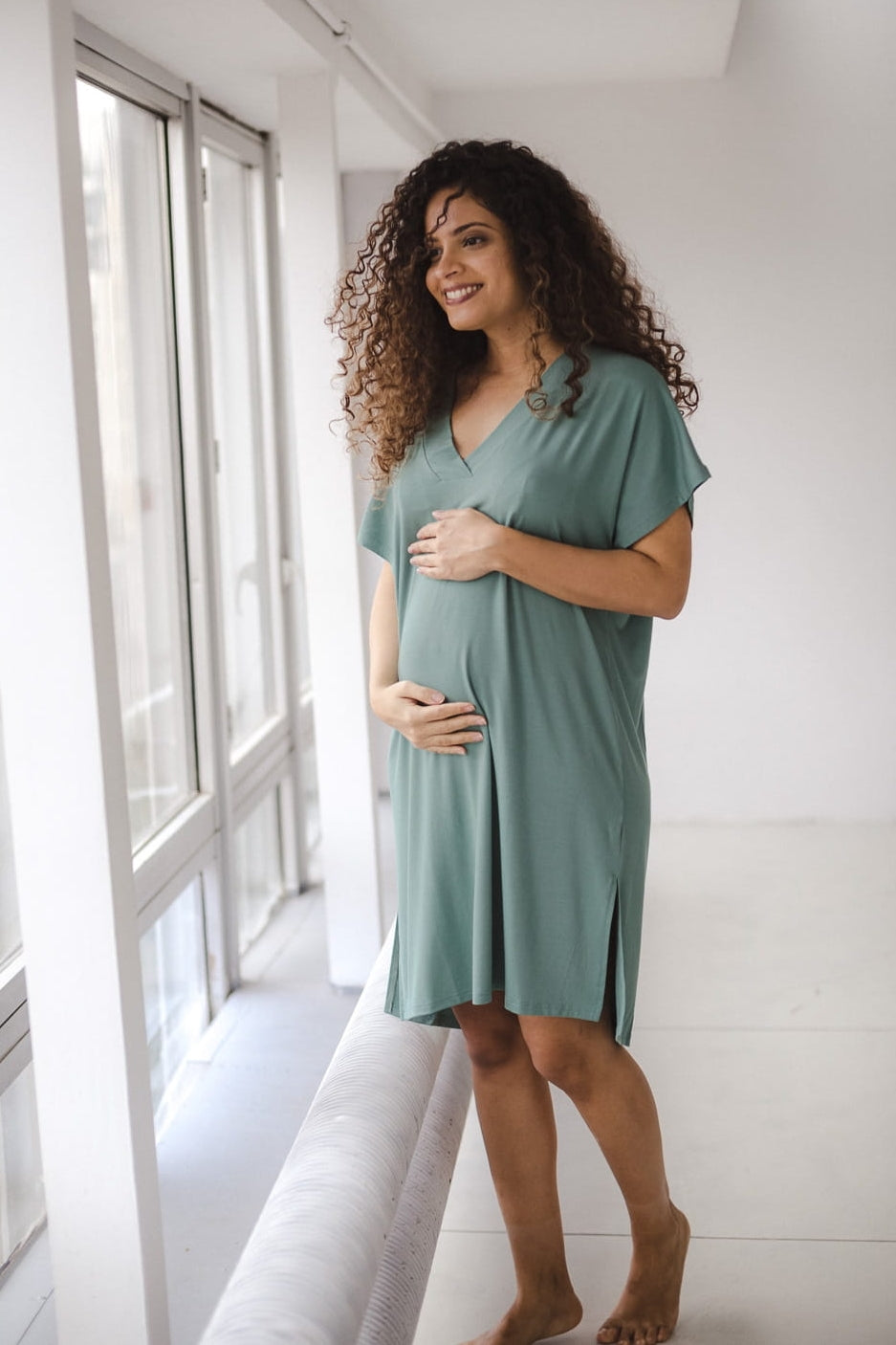 Bamboo Nachtkleid mint