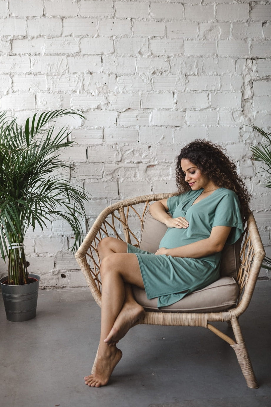 Bamboo Nachtkleid mint