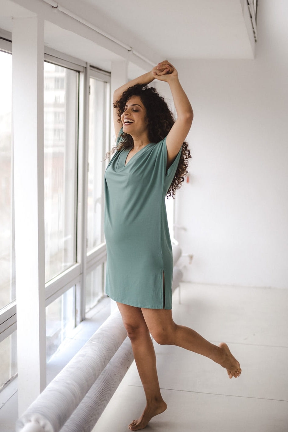 Bamboo Nachtkleid mint