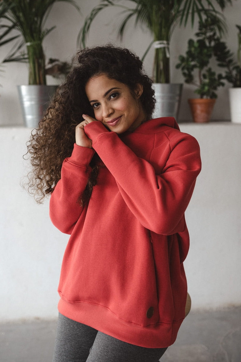Still Hoodie Cranberry
