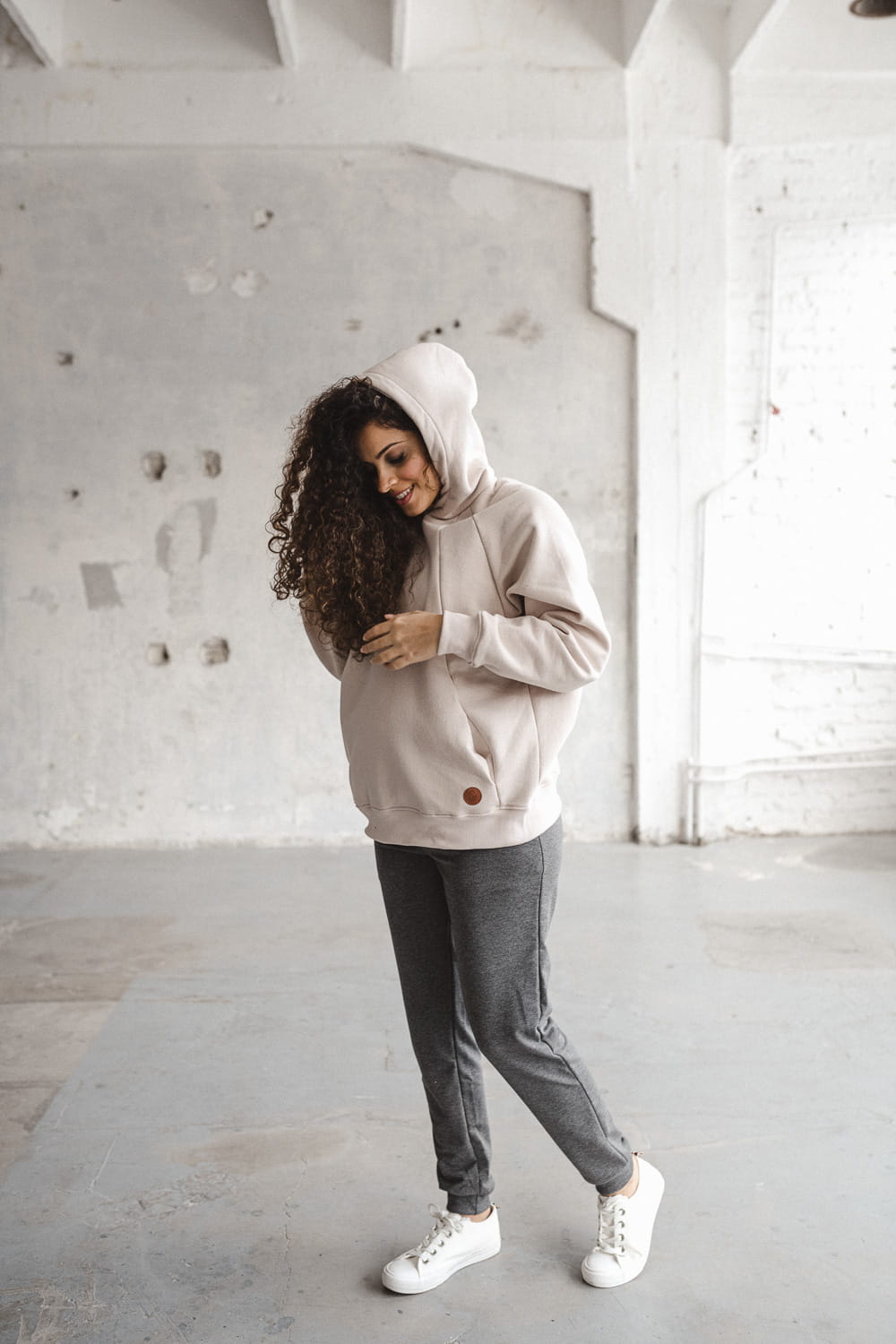Still Hoodie beige