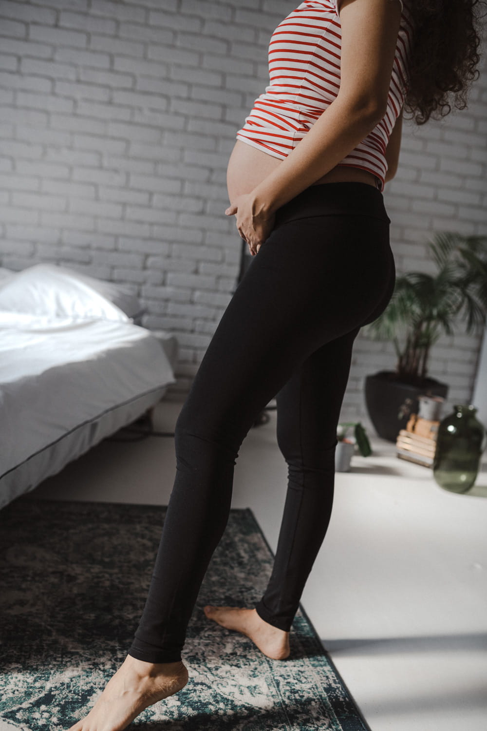 Schwarze Leggins
