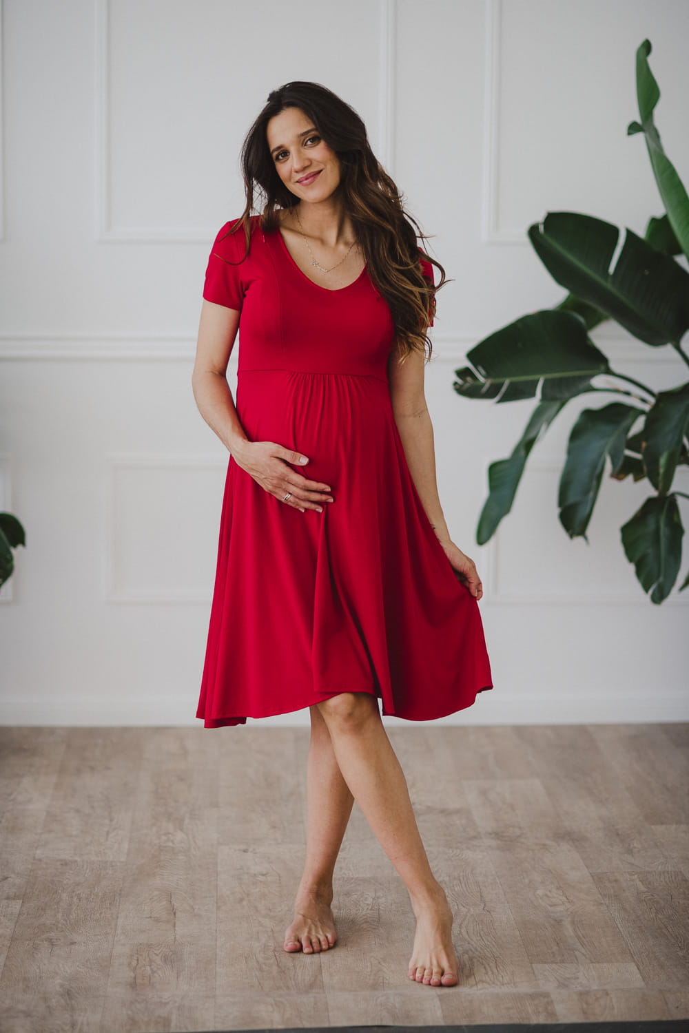 Chic Mommy Kleid rot