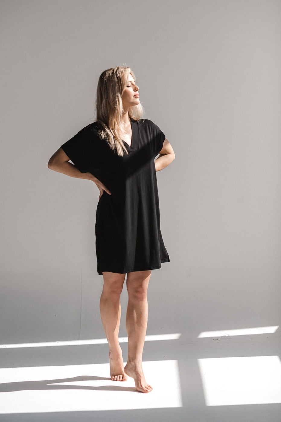 Bamboo Nachtkleid schwarz