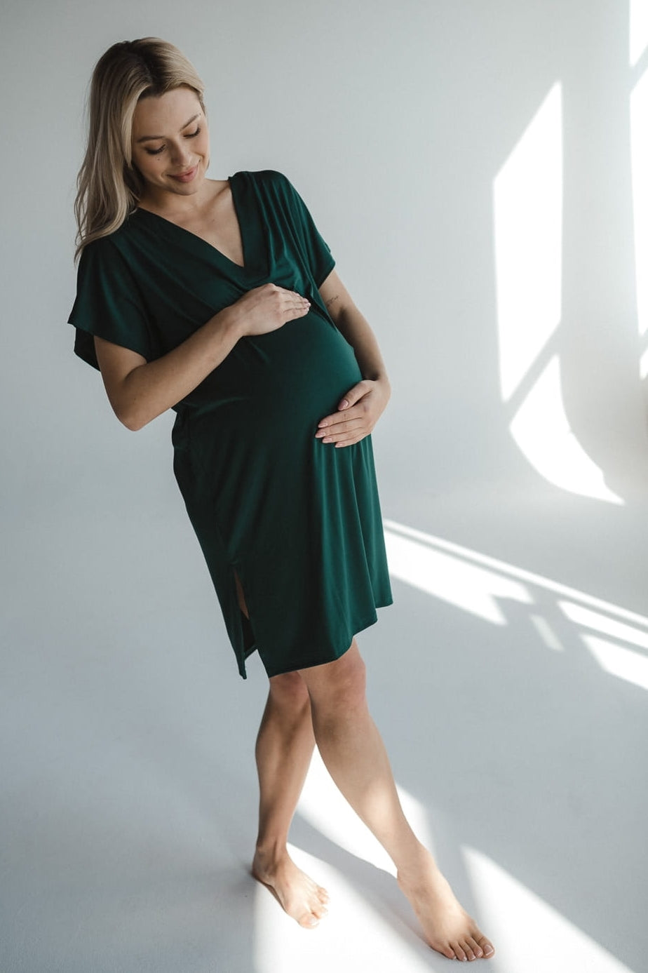 Bamboo Nachtkleid dunkelgrün