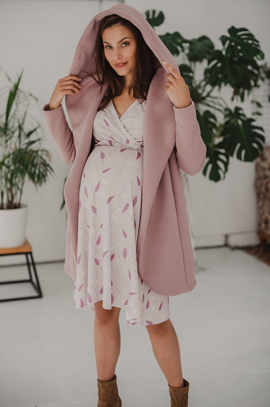 Umstandsmantel babyrosa