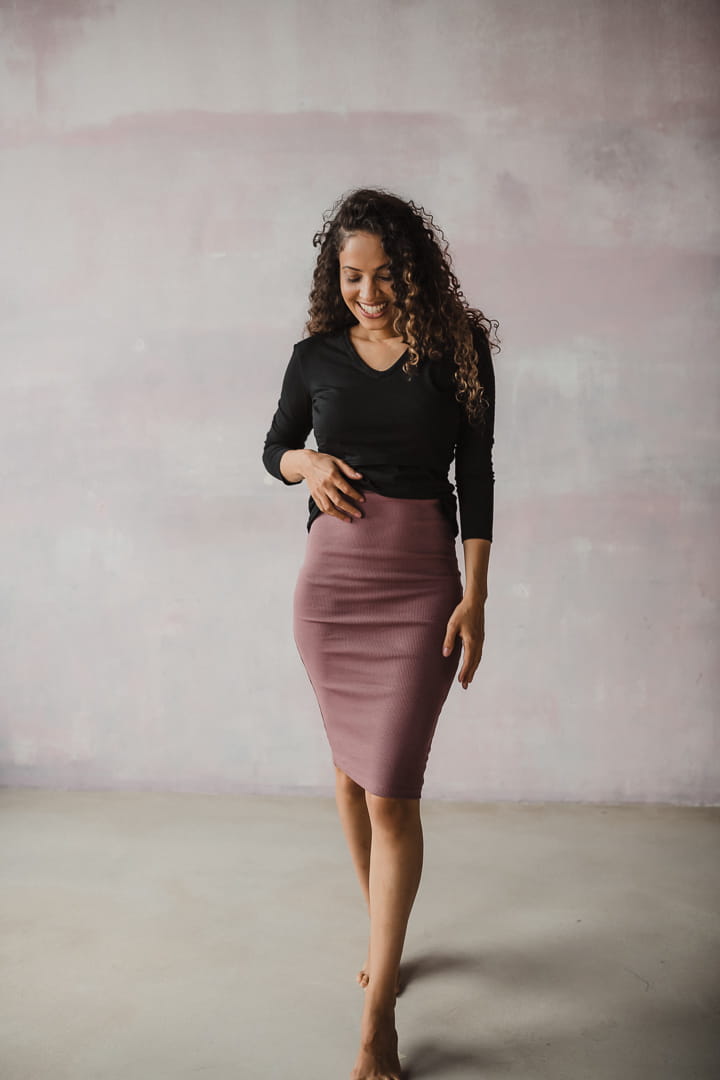 Aubergine Umstandsrock