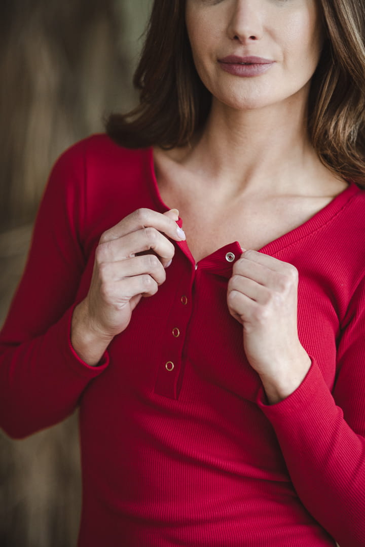 Shirtkleid für Schwangere und Stillende rot