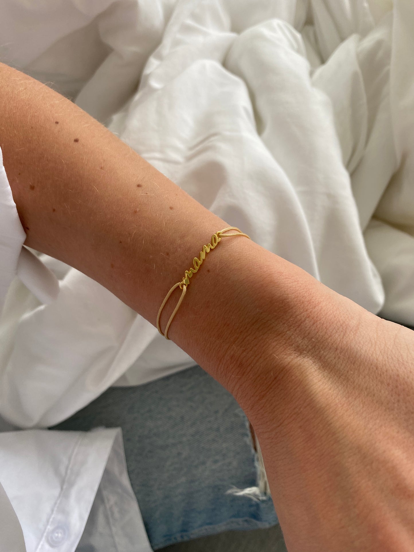 24kt Mama Armband beige