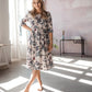 Paisley Umstands- und Stillkleid natural