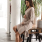 Bamboo langarm Nachtkleid beige