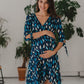Wickelkleid schwanger & stillen blau