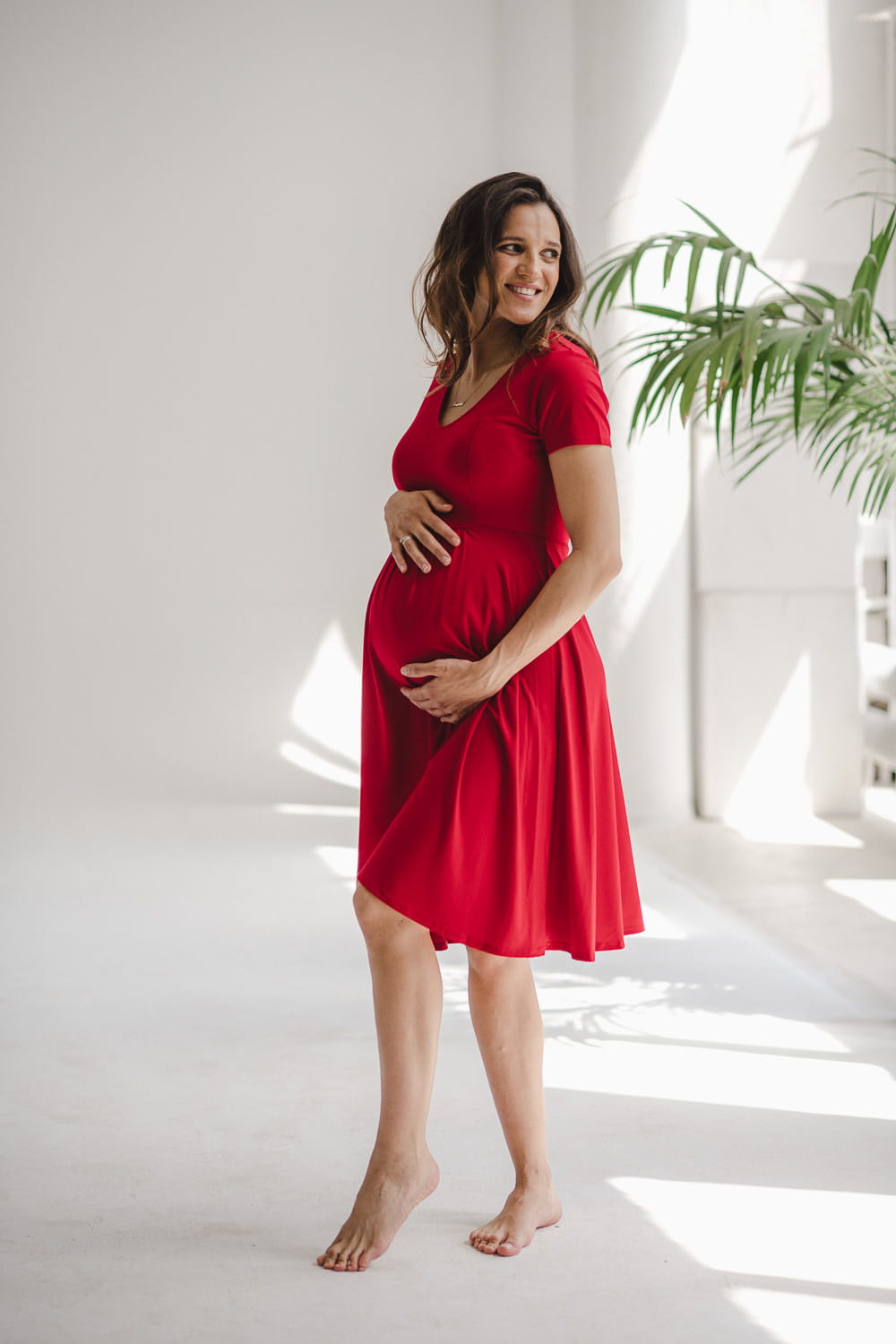 Chic Mommy Kleid rot