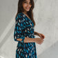 Wickelkleid schwanger & stillen blau